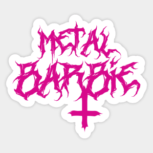 Barbie Metal (Tema Barbie) Sticker